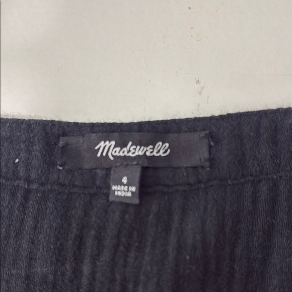 Madewell Elegant Black Button-Down Dress Shirt Size 4 - Picture 11 of 11